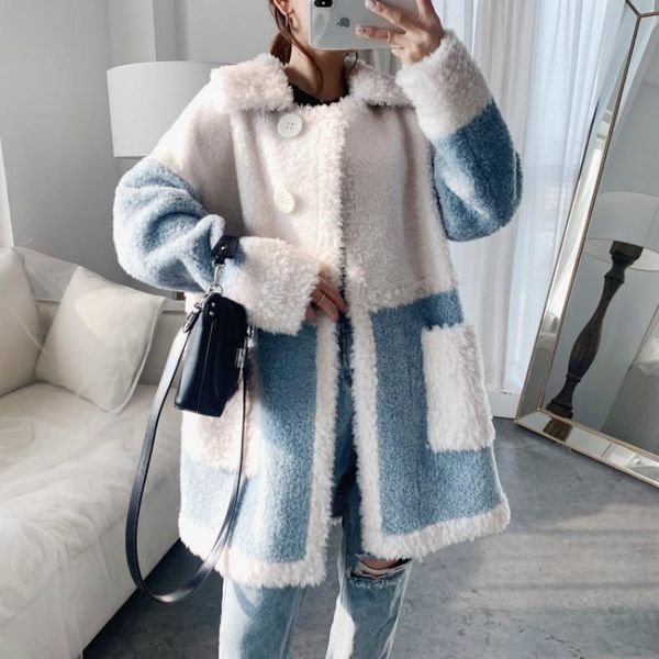 2020 women clothes autumn winter korean real fur coat female 100% wool jacket sheep shearling abrigo mujer zt4429, Black
2020 women clothes autumn winter korean real fur coat female 100% wool jacket sheep shearling abrigo mujer zt4429, Black