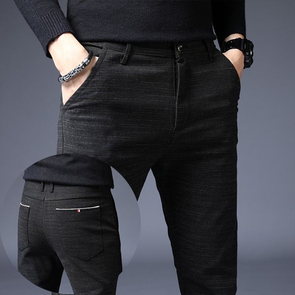 autumn new slim fit pants pantstrousers casual pants elastic black men's plaid casual men's trousers s7yhh, Blue
autumn new slim fit pants pantstrousers casual pants elastic black men's plaid casual men's trousers s7yhh, Blue