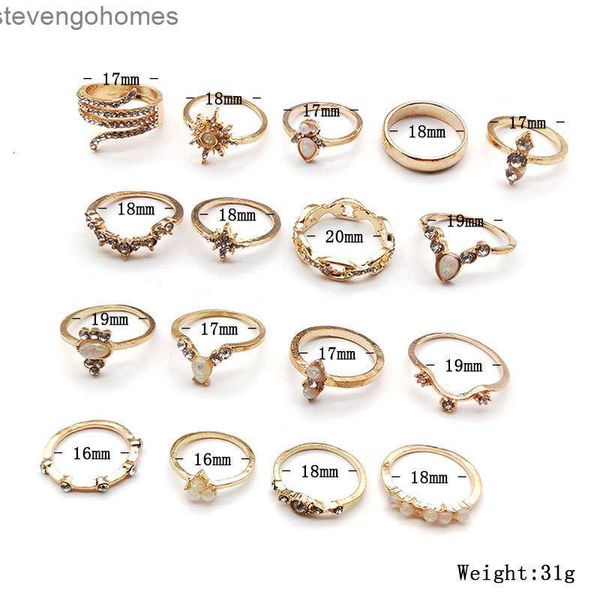 factoryxk2ndiamond new 17 piece bohemian set style ring accessories, Silver
factoryxk2ndiamond new 17 piece bohemian set style ring accessories, Silver