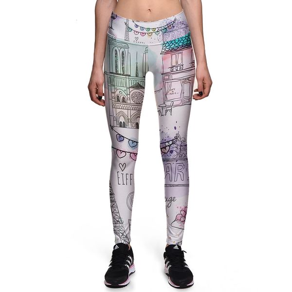 2020 new mini fresh paris tower high waist digital printing leggings elastic slim yoga pants, Black
2020 new mini fresh paris tower high waist digital printing leggings elastic slim yoga pants, Black