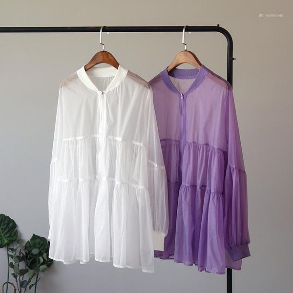 women's blouses & shirts high-end solid color big swing loose long-sleeved sun dress1, White
women's blouses & shirts high-end solid color big swing loose long-sleeved sun dress1, White