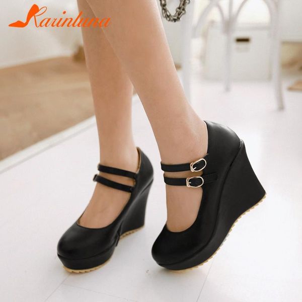 dress shoes karin 2021 big size 43 wedge high heels party pumps woman buckle strap platform concise women, Black
dress shoes karin 2021 big size 43 wedge high heels party pumps woman buckle strap platform concise women, Black