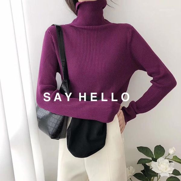 women's sweaters purple turtleneck sweater fashion elegant solid color long sleeve slim knitted pullover for women fall 2021 women1, White;black
women's sweaters purple turtleneck sweater fashion elegant solid color long sleeve slim knitted pullover for women fall 2021 women1, White;black