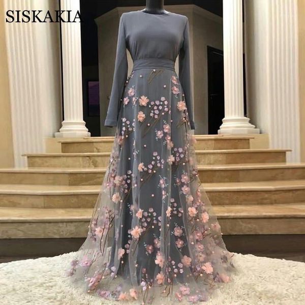 siskakia maxi dress autumn 2020 new o neck long sleeve 3d flower mesh embroidery dubai arabic turkey muslim clothes for women1, Black;gray
siskakia maxi dress autumn 2020 new o neck long sleeve 3d flower mesh embroidery dubai arabic turkey muslim clothes for women1, Black;gray