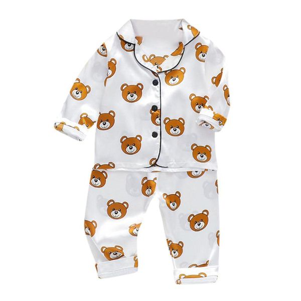 2020 toddler baby boys winter sleepwear long sleeve cartoon bear +pants pajamas outfits 2 pcs children clothes ropa de niño, White
2020 toddler baby boys winter sleepwear long sleeve cartoon bear +pants pajamas outfits 2 pcs children clothes ropa de niño, White