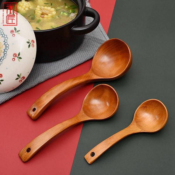 large wood spoon long handled wooden soup spoon ladle big dessert big dinner tablespoon
large wood spoon long handled wooden soup spoon ladle big dessert big dinner tablespoon