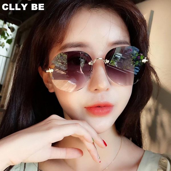 sunglasses fashion lady round sun glasses 2021 rimless women vintage alloy frame classic designer shades eyewear, White;black
sunglasses fashion lady round sun glasses 2021 rimless women vintage alloy frame classic designer shades eyewear, White;black