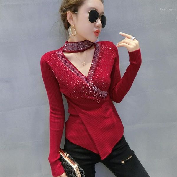 knit female autumn new drilling hanging neck v-neck irregular cross coat long-sleeved sweater render unlined upper garment1, White;black
knit female autumn new drilling hanging neck v-neck irregular cross coat long-sleeved sweater render unlined upper garment1, White;black