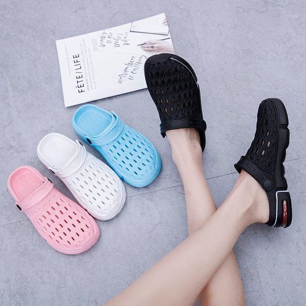 sandals 2021 couple summer hole shoes eva solid color garden beach river slippers women flat sandals1, Black
sandals 2021 couple summer hole shoes eva solid color garden beach river slippers women flat sandals1, Black