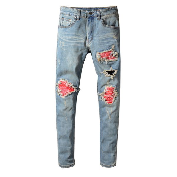 2021 new tan trousers streetwear strain rider, red colour from hole in brim pants new summer men, shreds jqcn, Blue
2021 new tan trousers streetwear strain rider, red colour from hole in brim pants new summer men, shreds jqcn, Blue