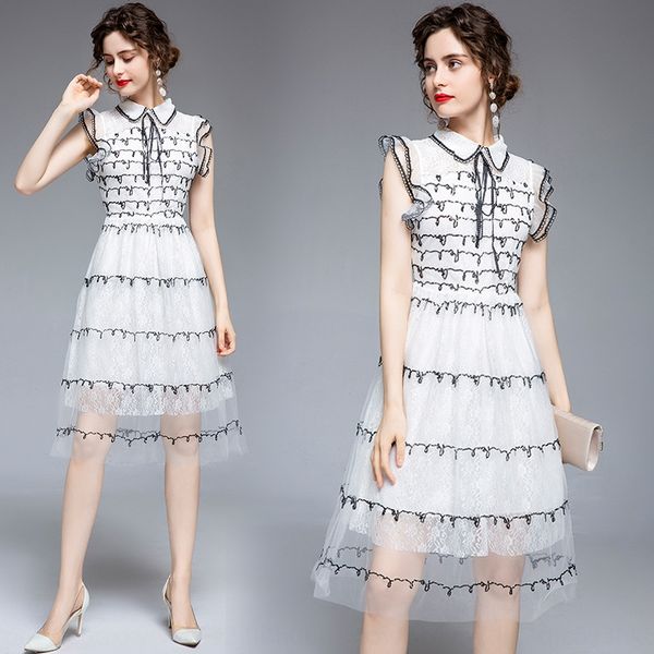 summer 2020 new mid-length sequin gauze dress dressdoll dressembroidered sweet doll collar french first love white dress id5au, Black;gray
summer 2020 new mid-length sequin gauze dress dressdoll dressembroidered sweet doll collar french first love white dress id5au, Black;gray