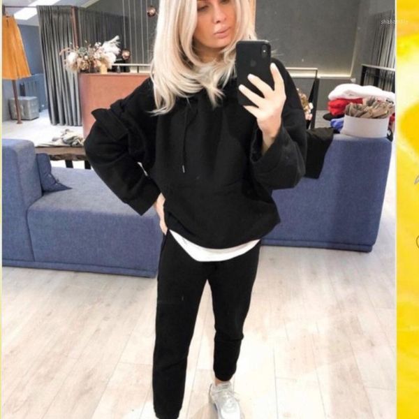 2piece women's tracksuit oversized hoodie and pants autumn winter solid outfits casual sport suit two piece set women1, Gray
2piece women's tracksuit oversized hoodie and pants autumn winter solid outfits casual sport suit two piece set women1, Gray