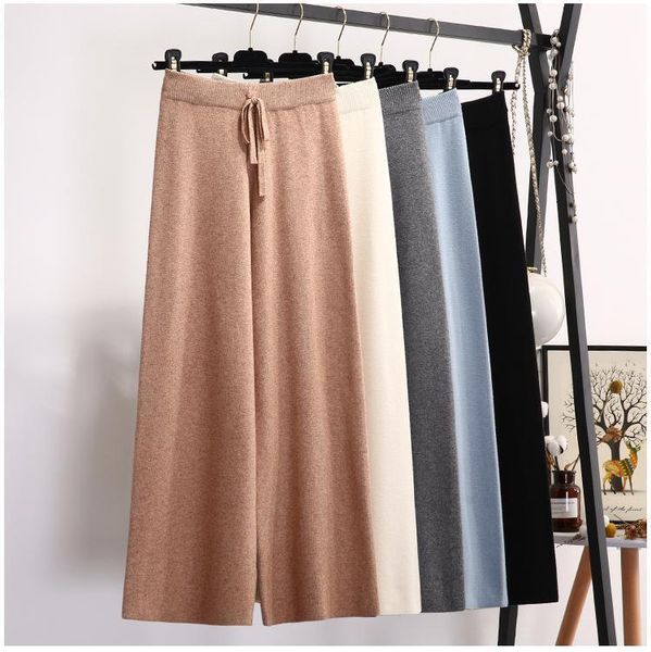fashion sweat pants women autumn winter new straight pants women female drawstring loose knitted wide leg pants, Black;white
fashion sweat pants women autumn winter new straight pants women female drawstring loose knitted wide leg pants, Black;white
