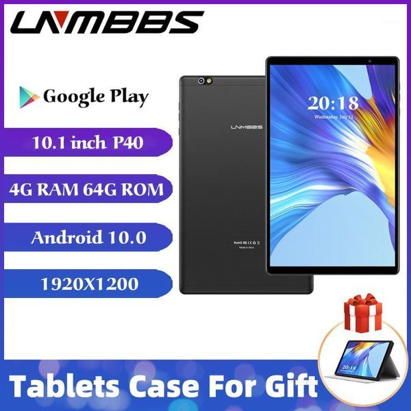 

lnmbbs p40 tablet 10.1 inch android 10.0 tablets ram 4gb rom 64gb sc9863a octa core 1920*1200 ips camera bluetooth gps tablet pc1