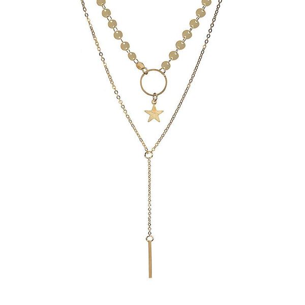 pendant necklaces layered choker necklace adjustable moon sequins multilayer chain set for women girls, Silver
pendant necklaces layered choker necklace adjustable moon sequins multilayer chain set for women girls, Silver