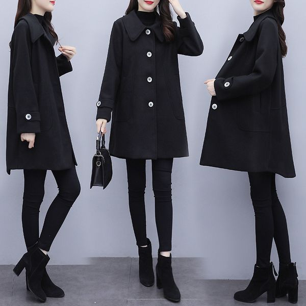 2021 new mid-length autumn and black winter wool cover korean style wear thick women's coat z5ol
2021 new mid-length autumn and black winter wool cover korean style wear thick women's coat z5ol