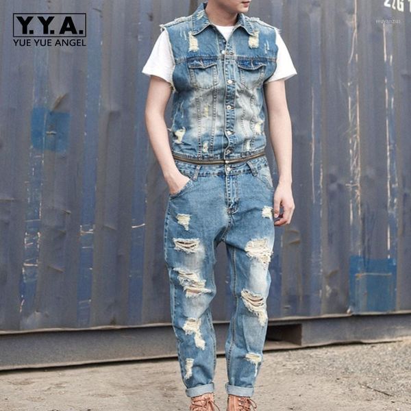 mens personality removable zipper waist jumpsuit hole ripped jeans sleeveless romper washed denim overalls pants trousers 2xl1, Blue
mens personality removable zipper waist jumpsuit hole ripped jeans sleeveless romper washed denim overalls pants trousers 2xl1, Blue