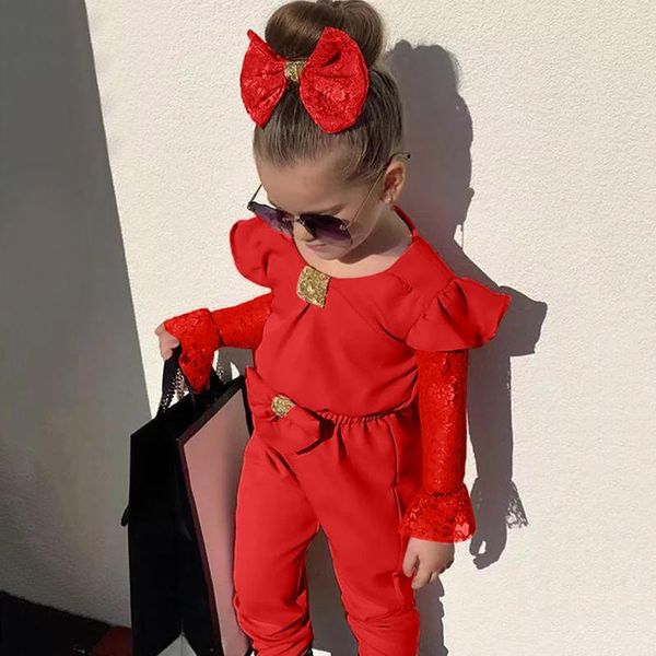 clothing sets toddler baby kids clothes girls lace flare sleeve bow jumpsuit romper long +headbands 6m-5y vetement fille, White
clothing sets toddler baby kids clothes girls lace flare sleeve bow jumpsuit romper long +headbands 6m-5y vetement fille, White