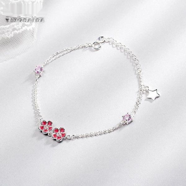 yingbaida creative s925 sterling silver simple personality cool wind bracelet small design female zircon flower star bracelet kfbyl, Golden;silver
yingbaida creative s925 sterling silver simple personality cool wind bracelet small design female zircon flower star bracelet kfbyl, Golden;silver