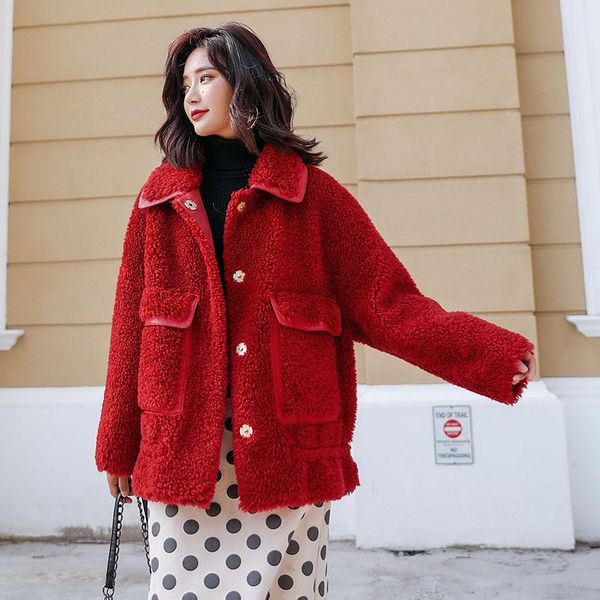 coat 100% genuine wool fur korean female jacket soft warm jackets for women 2021 sheep shearing coat casacos feminino zjt741, Black
coat 100% genuine wool fur korean female jacket soft warm jackets for women 2021 sheep shearing coat casacos feminino zjt741, Black