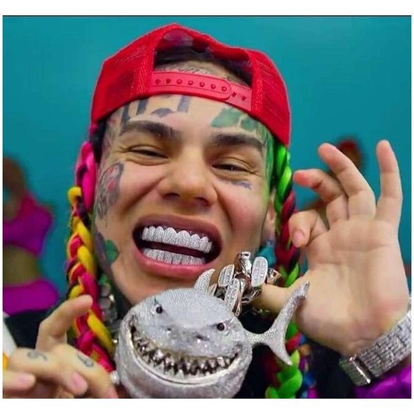 6ix9ine shark pendant full of zircon personality rap necklace hip hop men jewelry gift beaded charms necklaces nb6mq, Silver
6ix9ine shark pendant full of zircon personality rap necklace hip hop men jewelry gift beaded charms necklaces nb6mq, Silver