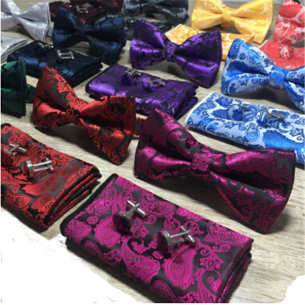 paisley bow tie set bow tie and hanky & cufflinks set silk jacquard woven men butterfly bowtie pocket square handkerchief suit wedding, Black;gray
paisley bow tie set bow tie and hanky & cufflinks set silk jacquard woven men butterfly bowtie pocket square handkerchief suit wedding, Black;gray