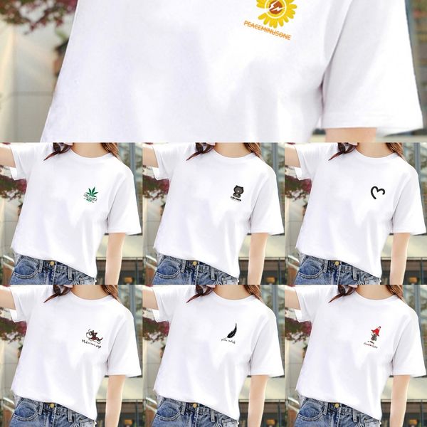 cotton coat t-shirt women 2020 summer new short sleeve loose crew neck women's t-shirt ins fashion fvyco, White
cotton coat t-shirt women 2020 summer new short sleeve loose crew neck women's t-shirt ins fashion fvyco, White