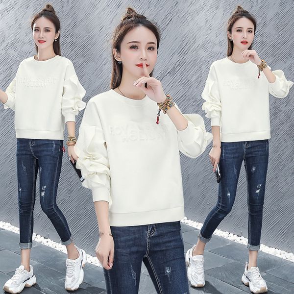 ruffled sweater coat 2020 autumn and winter new women's fashion sweater women's loose korean style long coat sweatert-shirt sweate, Black
ruffled sweater coat 2020 autumn and winter new women's fashion sweater women's loose korean style long coat sweatert-shirt sweate, Black