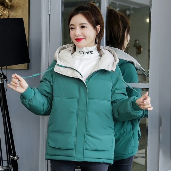2021 newwomen's winter jacket short style hooded female cold coat collar plus size thicken woman iqli, Black
2021 newwomen's winter jacket short style hooded female cold coat collar plus size thicken woman iqli, Black