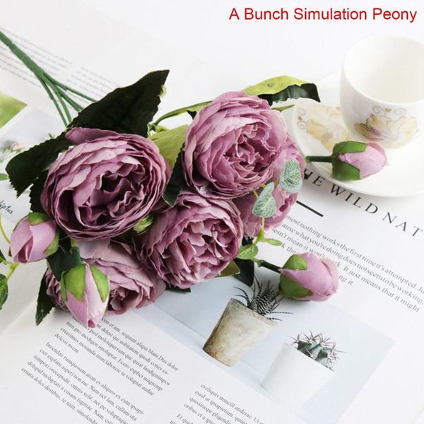 30cm rose pink silk bouquet peony artificial flowers 5 big heads 4 small bud bride wedding home decoration fake flowers faux bbyagc 
30cm rose pink silk bouquet peony artificial flowers 5 big heads 4 small bud bride wedding home decoration fake flowers faux bbyagc