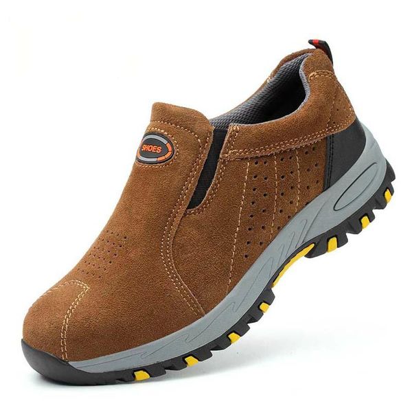 plus size men's casual safety shoes breathable summer cow suede leather worker shoe slip-on working boots zapatos de seguridad, Black
plus size men's casual safety shoes breathable summer cow suede leather worker shoe slip-on working boots zapatos de seguridad, Black