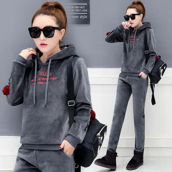 2pcs winter women sportswear tracksuit velvet warm hoodie sweatshirt+pant running jogger fitness workout casual set sport suit, Black;blue
2pcs winter women sportswear tracksuit velvet warm hoodie sweatshirt+pant running jogger fitness workout casual set sport suit, Black;blue