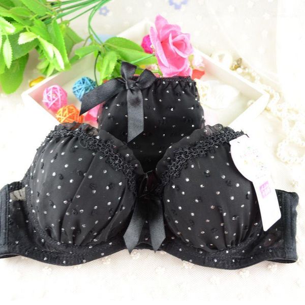 lingerie elegant 3/4 cup bra panty dot lace women underwear set bra push up set1, Red;black
lingerie elegant 3/4 cup bra panty dot lace women underwear set bra push up set1, Red;black