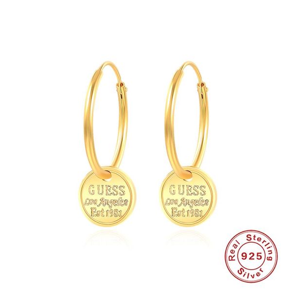 hoop & huggie romad circle earrings for women sterling silver 925 jewelry fashion woman 17mm fine pendientes 2021 w5, Golden;silver
hoop & huggie romad circle earrings for women sterling silver 925 jewelry fashion woman 17mm fine pendientes 2021 w5, Golden;silver