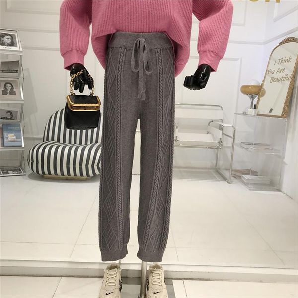 women's pants & capris twist white knitted wide leg women autumn/winter niche design trousers high waist sagging feeling loose straight, Black;white
women's pants & capris twist white knitted wide leg women autumn/winter niche design trousers high waist sagging feeling loose straight, Black;white