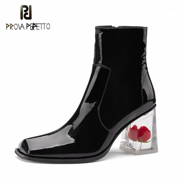 boots prova perfetto classics ankle for women leather square toe back zipper rose flower crystal heel botas feminina1, Black
boots prova perfetto classics ankle for women leather square toe back zipper rose flower crystal heel botas feminina1, Black