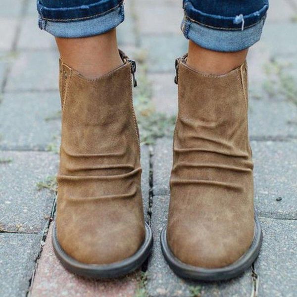 boots autumn fashion winter women's ankle solid color thick heel high females casual side zipper shoes booties woman, Black
boots autumn fashion winter women's ankle solid color thick heel high females casual side zipper shoes booties woman, Black