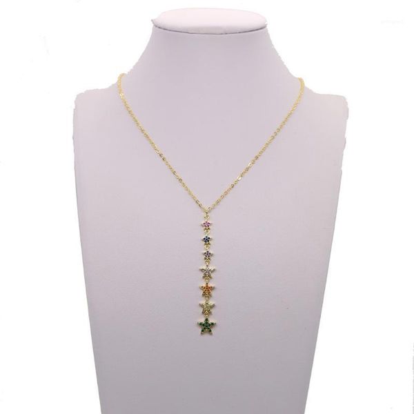 chokers design y style long necklace gold color link chain for women with seven colorful star pendant pave shiny cz elegant jewelry1, Golden;silver
chokers design y style long necklace gold color link chain for women with seven colorful star pendant pave shiny cz elegant jewelry1, Golden;silver