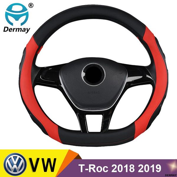 dermay steering wheel cover micro fiber leather 4colors d shape for vw t-roc 2020 2020 r-line non-slip high quality
dermay steering wheel cover micro fiber leather 4colors d shape for vw t-roc 2020 2020 r-line non-slip high quality