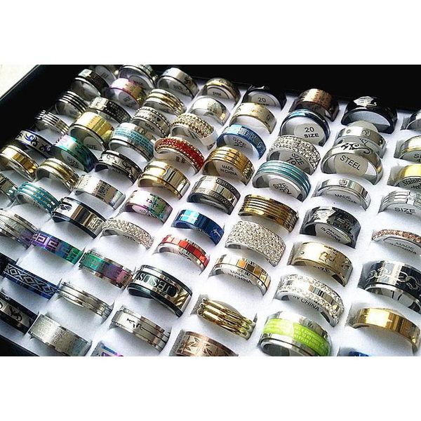 wholesale 50pcs mixed lots mens womens stainless steel rings fashion jewelry party weeding ring random style uhk8r, Silver
wholesale 50pcs mixed lots mens womens stainless steel rings fashion jewelry party weeding ring random style uhk8r, Silver