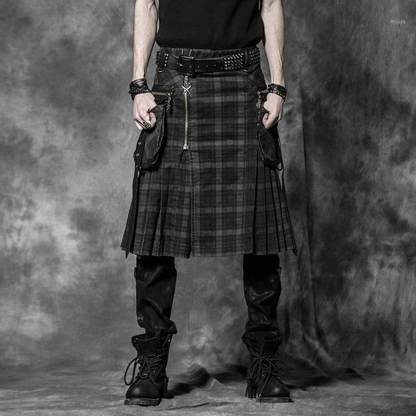 punk rave mens skirt punk cotton skirt personality vintage plaid pants with pockets casual cowboy scottish culottes1, Black
punk rave mens skirt punk cotton skirt personality vintage plaid pants with pockets casual cowboy scottish culottes1, Black