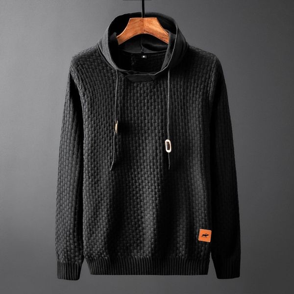men hooded wool pullover autumn warm winter patchwork long sleeve slim fit clothes knitted casual male sweater pull homme 201117, White;black
men hooded wool pullover autumn warm winter patchwork long sleeve slim fit clothes knitted casual male sweater pull homme 201117, White;black
