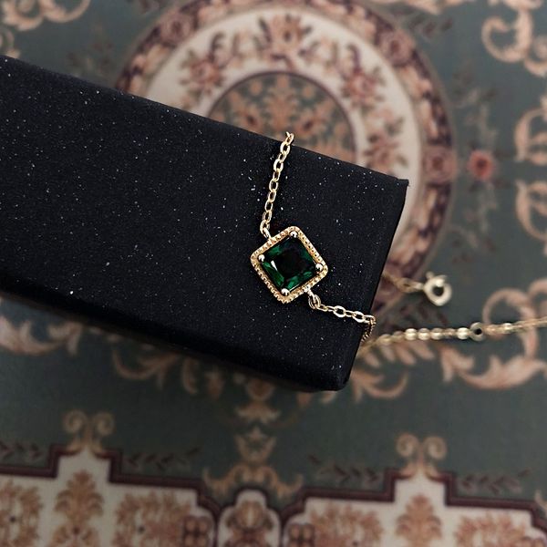japanese lights925 sterling silver plated 14k bracelet diamond gold emerald square diamond zircon bracelet for women's simple mori seri, Golden;silver
japanese lights925 sterling silver plated 14k bracelet diamond gold emerald square diamond zircon bracelet for women's simple mori seri, Golden;silver