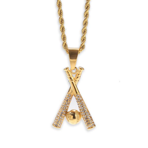 inlaid plated steel stainless necklace rhinestone baseball gold pendant hip hop jewelry accessorhc3f
inlaid plated steel stainless necklace rhinestone baseball gold pendant hip hop jewelry accessorhc3f