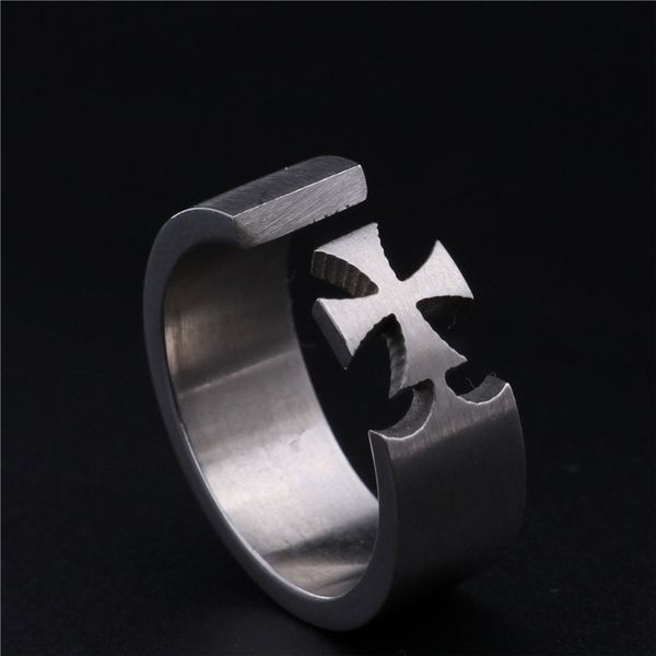 style titanium finger stainless steel cross men rings engagement ring for lover, Silver
style titanium finger stainless steel cross men rings engagement ring for lover, Silver