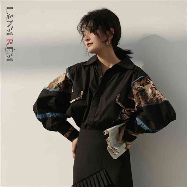 lanmrem fashion autumn black print retro shirt females batwing long sleeve personlity blouse vestido yf70101, White
lanmrem fashion autumn black print retro shirt females batwing long sleeve personlity blouse vestido yf70101, White