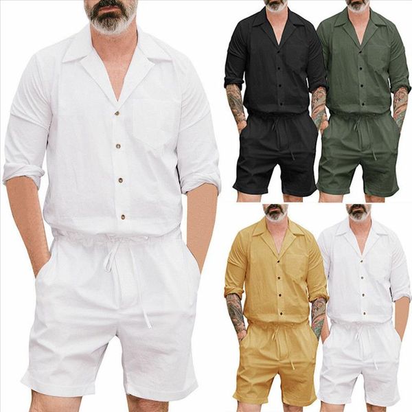 2019 casual v neck short sleeve summer mens one piece rompers short sleeve street casual cargo pants jumpsuit overalls, Black
2019 casual v neck short sleeve summer mens one piece rompers short sleeve street casual cargo pants jumpsuit overalls, Black