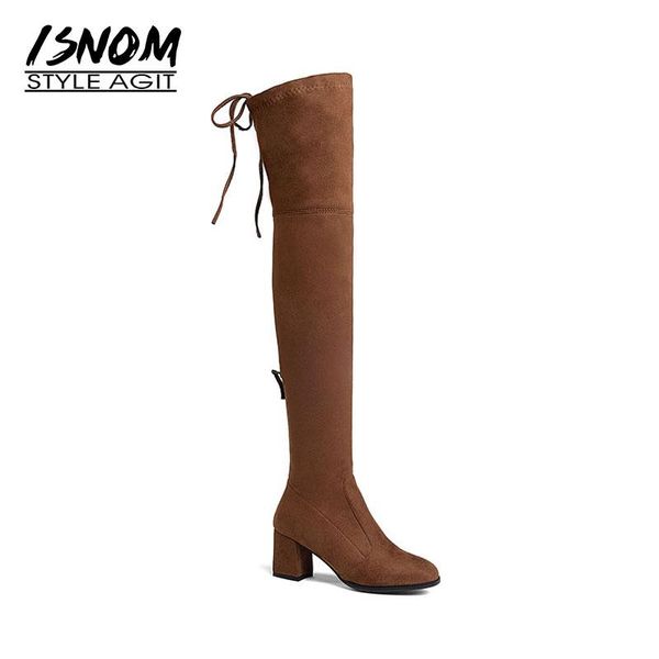 isnom новые модели lady над коленом загрузки zipper stretch ткань длинные загрузки толстый каблук женская обувь зима большой размер 43, Black
isnom новые модели lady над коленом загрузки zipper stretch ткань длинные загрузки толстый каблук женская обувь зима большой размер 43, Black