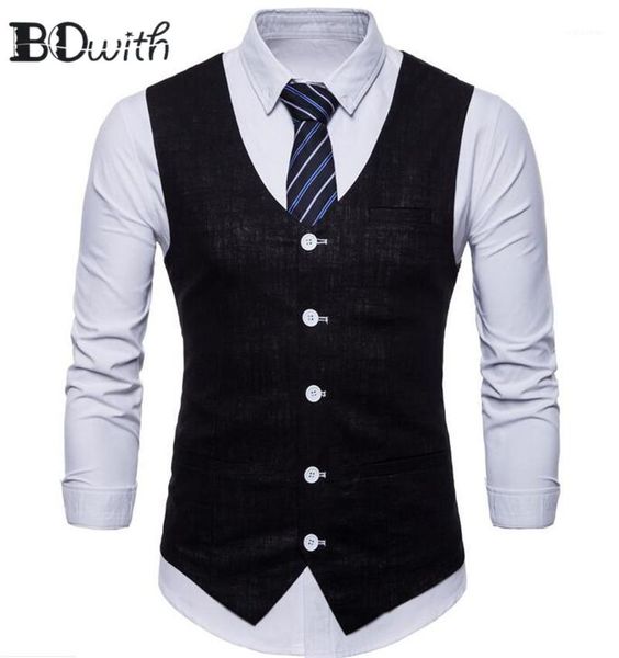 new arrival black men's sleeveless slim fit suit vest single breasted five buttons business dating wedding dress waistcoat1, Black;white
new arrival black men's sleeveless slim fit suit vest single breasted five buttons business dating wedding dress waistcoat1, Black;white