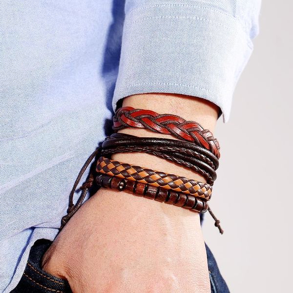 eif dock 4pcs/set 2020 retro multi-layer brown wood beads pu leather wrap bracelets jewelry gift for men drop jllmfy
eif dock 4pcs/set 2020 retro multi-layer brown wood beads pu leather wrap bracelets jewelry gift for men drop jllmfy
